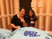 All the spellers received t-shirts at orientation along with a bag full of bee souvenirs.