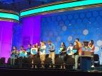 Each time a semifinalist missed a word in the semifinals, the other spellers would give him a standing ovation.