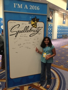 Spellers signed the poster, forever commemorating the 2016 Scripps National Spelling Bee.