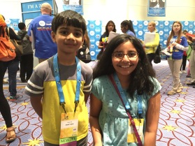 Akash is the youngest speller this year; he's six years old!