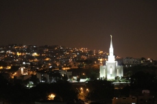 Guayaquil Ecuador Temple at night was beautiful.